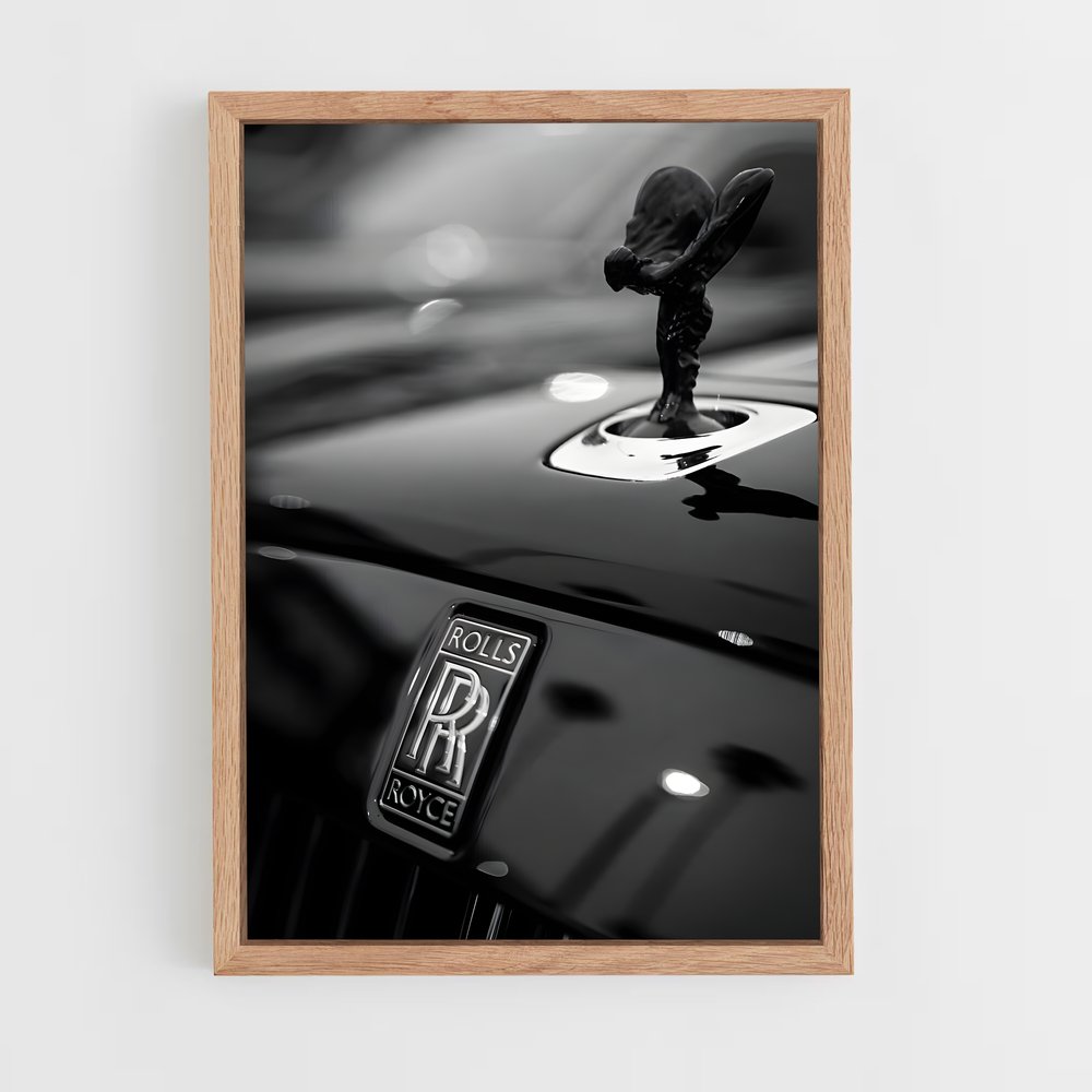 Poster Rolls Royce Noir & Blanc – affiche Rolls-Royce (vue 4)